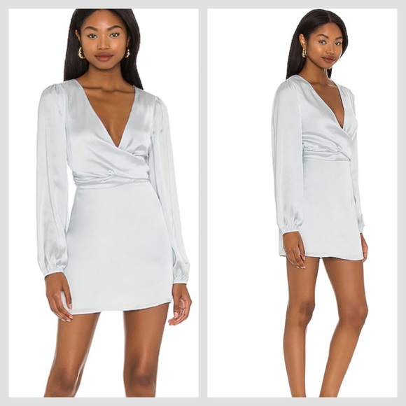 Lovers and friends Desi Mini Dress in Faded Blue - Picture 3 of 16